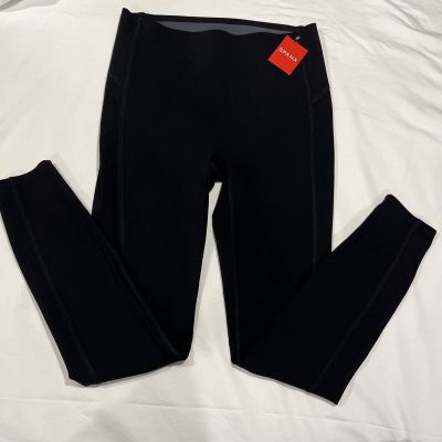 Spanx Icon Legging Size Small Very Black Stretch Ankle MSRP $110